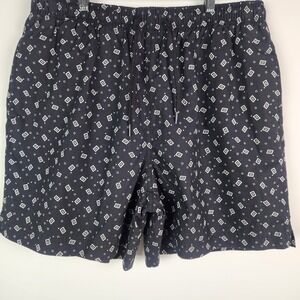 Polo Ralph Lauren Men Black Geometric‎ Print swim Shorts Large